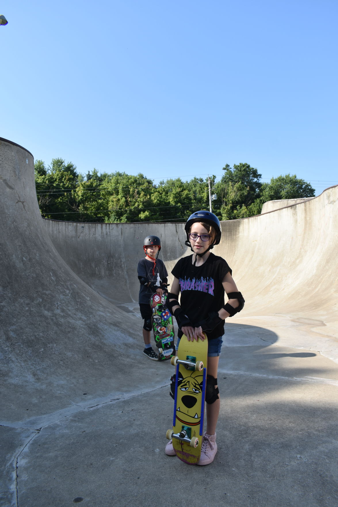 Skate camp kids